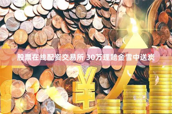 股票在线配资交易所 30万理赔金雪中送炭